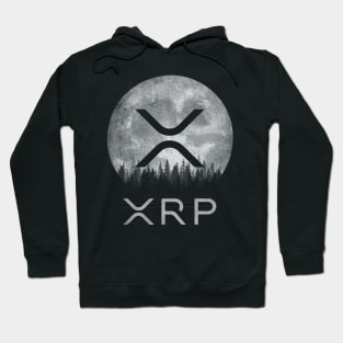 Vintage Ripple XRP Coin To The Moon Crypto Token Cryptocurrency Blockchain Wallet Birthday Gift For Men Women Kids Hoodie